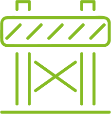 Insurance make safe area icon