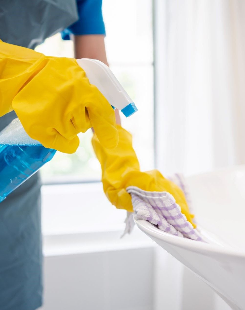 Property Maintenance Fence being painted.